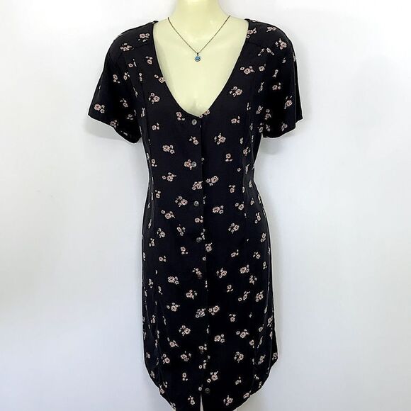 Vans Dress Floral Button Down Mini Excellent Sz Medium - Picture 5 of 7